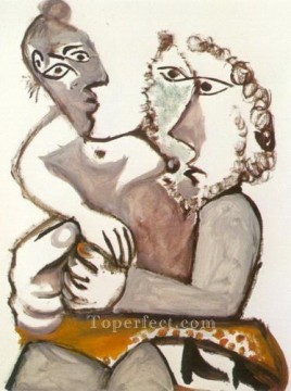 elderly couple Painting - Seated couple 3 1971 cubism Pablo Picasso